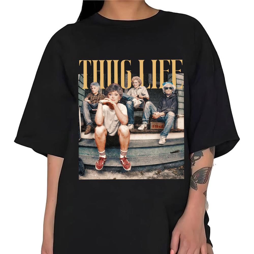 The Golden Girls Thug Life Shirt, The Golden Girls Shirt, Golden Girls Lovers Shirt, Tv Series Shirt, 80s Movie Shirt, Unisex T-Shirt, Gifts For Mom, Short Sleeve Tee Shirt, Gifts For Birthday Mothers Day