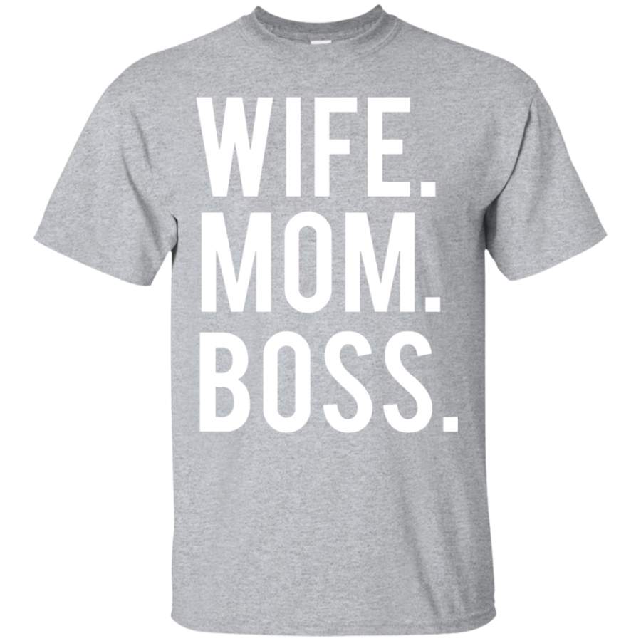 Women’s Wife Mom Boss Mothers Day T-Shirt