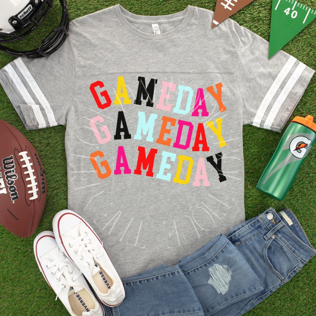 Retro Game Day, Football Tee, Game Day Tee, Tailgate Tee, Football t-shirt, Football Mom Tee