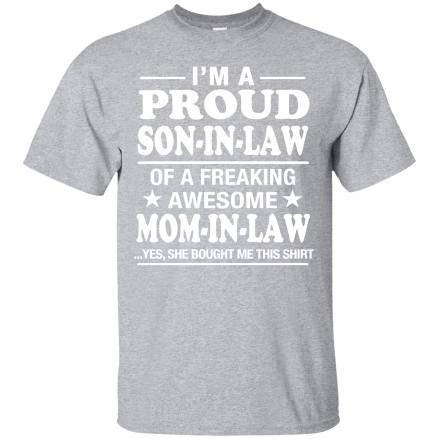 Proud Son In Law Of Awesome Mom In Law T-Shirt